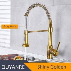 grifo flexible color oro